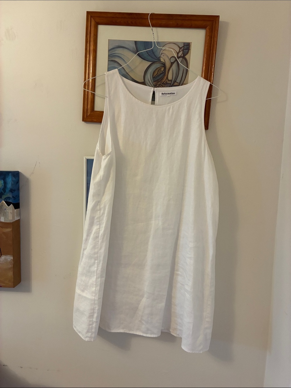 Reformation Jessi Linen Mini Dress